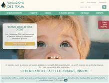 Tablet Screenshot of fondazionejustitalia.org